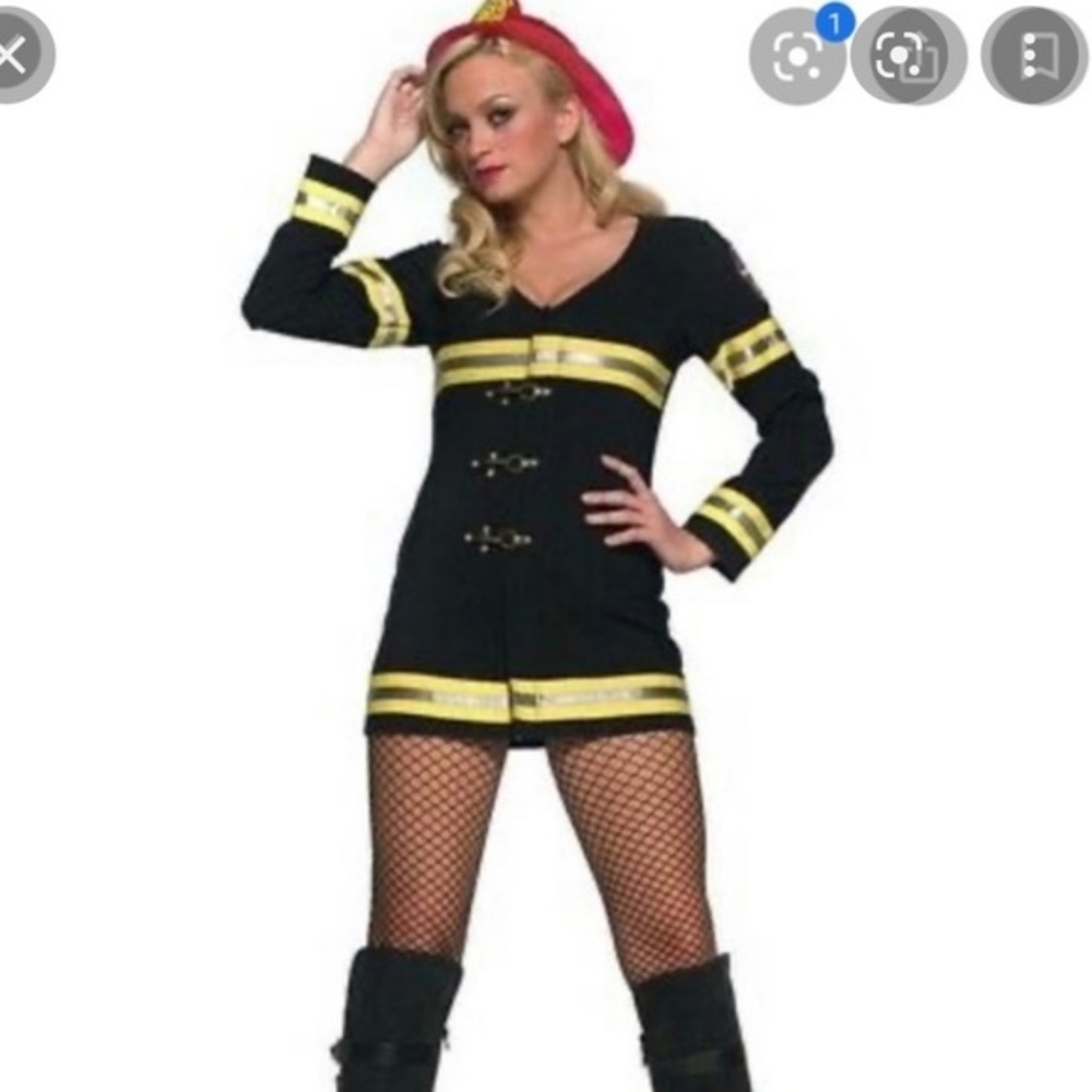 Leg Avenue Firefighter Costume Dress  Size S/M